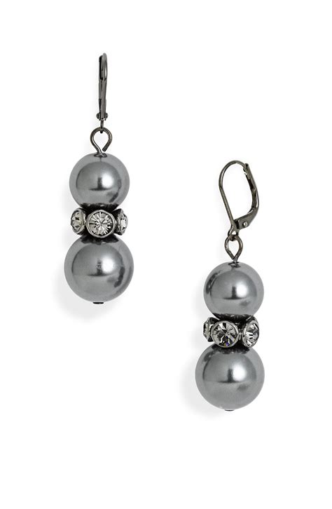 givenchy double pearl earrings